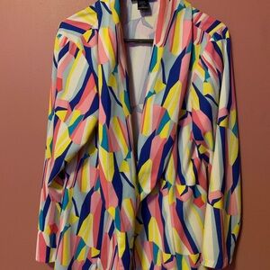 Ashley Stewart size 18/20 colorful cardigan duster